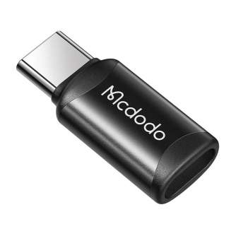 Video vadi, kabeļi - Mikro-USB uz USB-C adapteris, Mcdodo OT-9970 (melns) - perc šodien veikalā un ar piegādi
