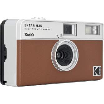 Filmu kameras - KODAK EKTAR H35 FILM CAMERA BROWN RK0102 - perc šodien veikalā un ar piegādi