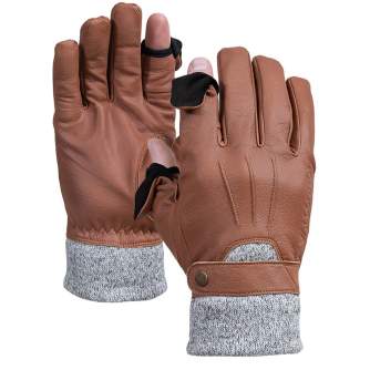 Gloves - VALLERRET URBEX PHOTOGRAPHY GLOVE BROWN L 20UBX-BR-L - buy today in store and with delivery