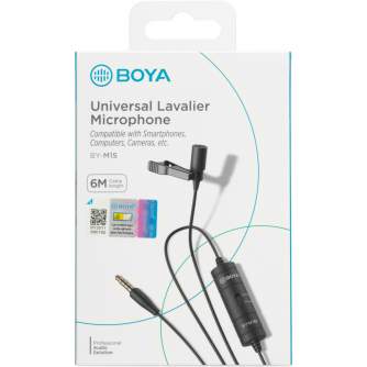 Microphones - Boya microphone BY-M1S Lavalier - buy today in store and with delivery