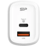Viedtālruņiem - Silicon Power charger USB-C/USB QM25 30W, white SP30WASYQM252PCW - ātri pasūtīt no ražotājaViedtālruņiem - Silicon Power charger USB-C/USB QM25 30W, white SP30WASYQM252PCW - ātri pasūtīt no ražotāja