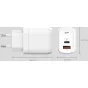 Viedtālruņiem - Silicon Power charger USB-C/USB QM25 30W, white SP30WASYQM252PCW - ātri pasūtīt no ražotāja