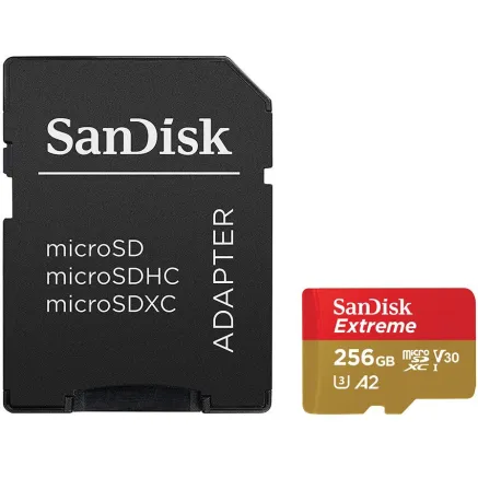 Sandisk memory card microSDXC 512GB Extreme adapter SDSQXAV-512G-GN6MA
