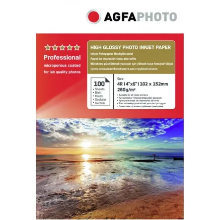 Agfaphoto photo paper Professional Glossy 10x15cm 260g 100 sheets AP260100A6N