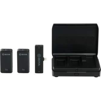 Беспроводные петличные микрофоны - BY-XM6-K4 - 2.4GHz Dual-channel Wireless Microphone iOS/Lightning devices 1+2 w/ charging box