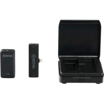 Wireless Lavalier Microphones - BY-XM6-K3 - 2.4GHz Dual-channel Wireless Microphone iOS/Lightning devices 1+1 w/charging box - quick order from manufacturer