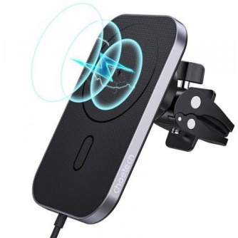For smartphones - Choetech car phone holder charger MagSafe T200 F black - quick order from manufacturer