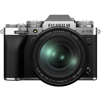 Bezspoguļa kameras - Fujifilm X-T5 + 16-80mm silver color - perc šodien veikalā un ar piegādi