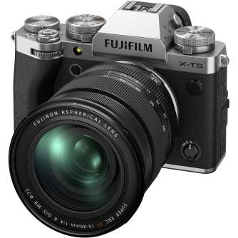 Bezspoguļa kameras - Fujifilm X-T5 + 16-80mm silver color - perc šodien veikalā un ar piegādi