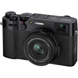 Bezspoguļa kameras - Fujifilm X100V Melns (Black) - perc šodien veikalā un ar piegādi