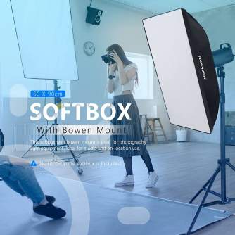 Softboksi - Neewer 60x90 Softbox With Bowens Mount - perc šodien veikalā un ar piegādi