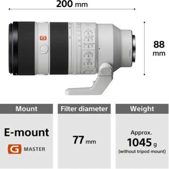 Lenses - Sony FE 70-200mm GM F2.8 OSS II - quick order from manufacturer