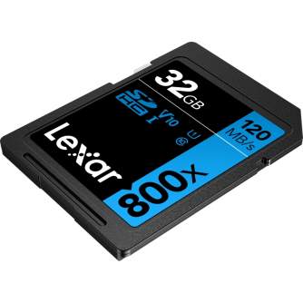Memory Cards - Professional 800x SDHC UHS-I cards, C10 V10 U1, R120/45MB 32GB - quick order from manufacturer