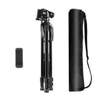 Photo Tripods - Puluz Tripod / Tripod with 3D 360° head + phone holder PU3096B - buy today in store and with delivery