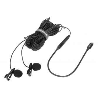 Discontinued - SARAMONIC LAVMICRO U1C LAVALIER MIC FOR W/ LIGHTNING CONNECTOR (6M) DUAL /2-PERSON 
