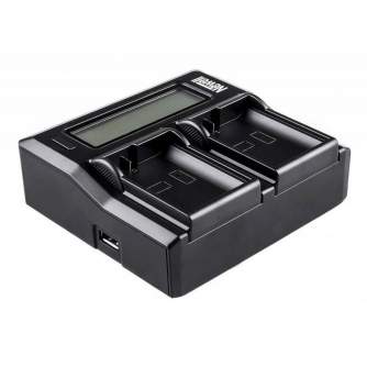Kameras bateriju lādētāji - Newell DC-LCD two-channel charger for NP-FZ100 batteries - купить сегодня в магазине и с доставкой