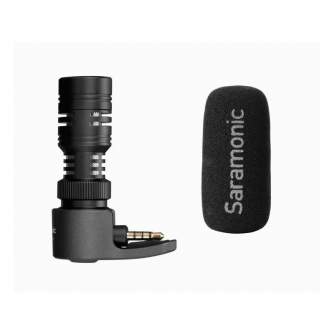 Mikrofoni - Mini microphone Saramonic SmartMic for smartphones mini Jack 3.5 mm TRRS iOS/Android - ātri pasūtīt no ražotāja