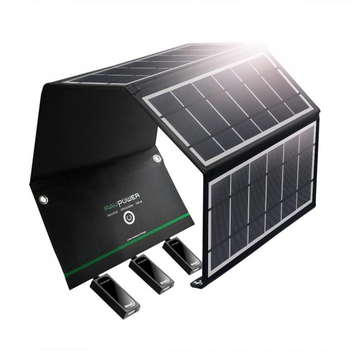 Портативные солнечные панели - RAVPower Solar Charger 24W - быстрый заказ от производителя