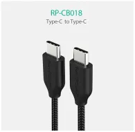 Cables - RAVPower USB-C Cable RP-CB018 - 0,9m - quick order from manufacturerCables - RAVPower USB-C Cable RP-CB018 - 0,9m - quick order from manufacturer