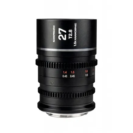 Venus Optics Laowa Nanomorph 27mm T2.8 1.5X S35 Silver lens for Sony E