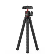 Ulanzi MT-11 flexible tripod with smartphone holder and 1/4-inch thread for cameras, featuring durable thermoplastic rubber legs and a ball head for versatile mounting options.Ulanzi MT-11 flexible tripod with smartphone holder and 1/4-inch thread for cameras, featuring durable thermoplastic rubber legs and a ball head for versatile mounting options.