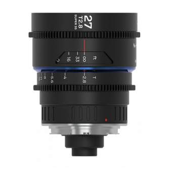 CINEMA Video Lences - Venus Optics Laowa Nanomorph 27 mm T2.8 1.5X S35 Blue lens for Arri PL / Canon EF - quick order from manufacturer