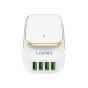 Chargers for Camera Batteries - Ldnio A4405 USB charger - 4x USB with LED USB night light - quick order from manufacturer