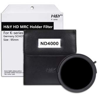 Neutral Density Filters - H&Y Circular filter grey ND4000 K-series H&Y HD MRC - 95 mm Drop in - quick order from manufacturer