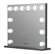 Make-up Mirror - Humanas HS-HM02 make-up mirror with LED lighting - black - quick order from manufacturerMake-up Mirror - Humanas HS-HM02 make-up mirror with LED lighting - black - quick order from manufacturer