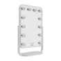 Make-up Mirror - Humanas HS-HM01 White make-up mirror with LED lighting - buy today in store and with delivery