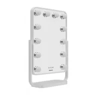 Make-up Mirror - Humanas HS-HM01 White make-up mirror with LED lighting - buy today in store and with deliveryMake-up Mirror - Humanas HS-HM01 White make-up mirror with LED lighting - buy today in store and with delivery