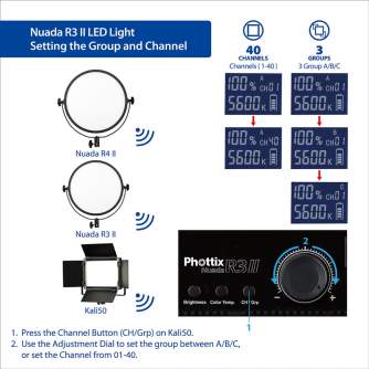 LED панели - Phottix Nuada R3 II VLED Video LED Light - купить сегодня в магазине и с доставкой