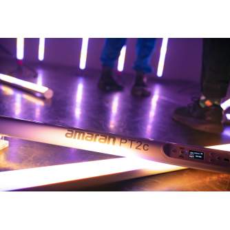 LED Gaismas nūjas - Amaran PT2c 2-light Kit with 2ft (60cm) Battery Powered RGBWW Color LED Pixel Tubes - купить сегодня в магаз