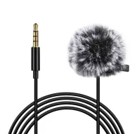 Vairs neražo - Puluz PU424 Jack Lavalier Wired Condenser Recording Microphone 1.5m 3.5mmVairs neražo - Puluz PU424 Jack Lavalier Wired Condenser Recording Microphone 1.5m 3.5mm