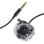 Больше не производится - Puluz Jack Lavalier Wired Condenser Recording Microphone 1.5m jack 3.5mm PU424