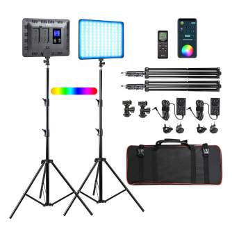 LED Gaismas paneļi - Weeylite Sprite 20 RGB Duo kit - купить сегодня в магазине и с доставкой