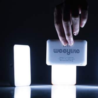 LED Lampas kamerai - Weeylite S03 pārnēsājamā kabatas RGB gaisma Balta - perc šodien veikalā un ar piegādi