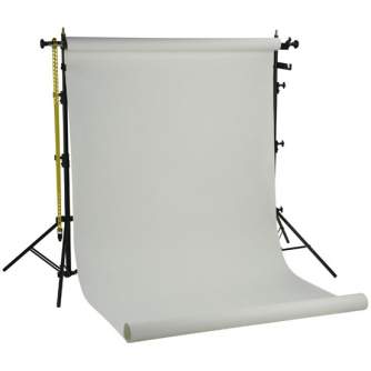 Background Set with Holder - Falcon Eyes Background System SPK-1W with 1 Roll White 1.35x11 m - quick order from manufacturer