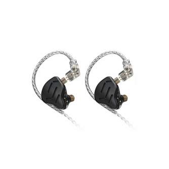 Headphones - KZ ZAX in-ear headphones - wired, black - quick order from manufacturer