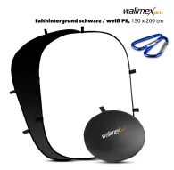 Backgrounds - Walimex pro 2in1 Foldabel Background b/w 150x200 - quick order from manufacturerBackgrounds - Walimex pro 2in1 Foldabel Background b/w 150x200 - quick order from manufacturer