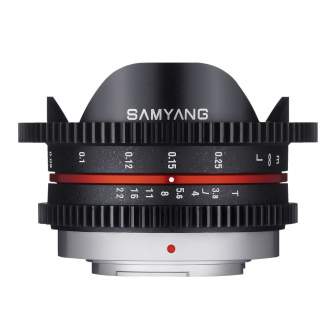 CINEMA Video Lences - Samyang 7,5mm T/3.8 UMC VDSLR Micro 4/3 Zwart - quick order from manufacturer