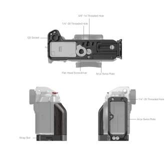 Ietvars kameram CAGE - SMALLRIG 4137 L-BRACKET FOR FUJIFILM X-T5 4137 - ātri pasūtīt no ražotāja