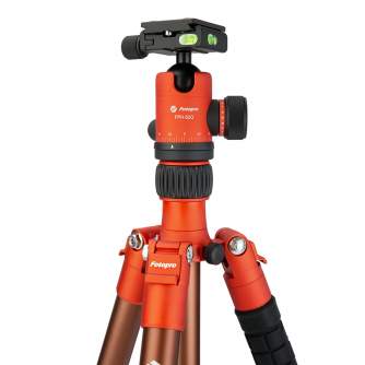 Photo Tripods - Fotopro X-go Chameleon tripod with FPH-52Q ball-head Orange-brown - quick order from manufacturer