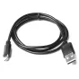 Melns USB uz micro USB kabeļa pagarinājums Godox V1 zibspuldzes galvas bezvadu kontrolei un uzlādei