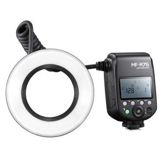 Kameras zibspuldzes - Godox MF-R76 Macro Ring Flash - perc šodien veikalā un ar piegādi