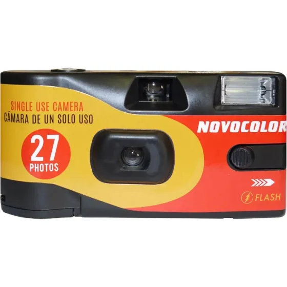 Novocolor 400-27 Flash пленочный фотоаппарат, черный ISO 400 C41 Цветная пленка