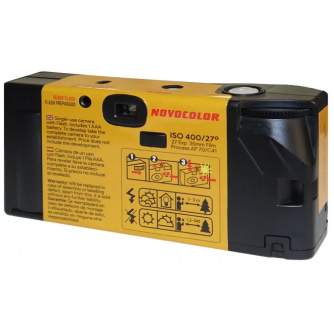 Плёночные фотоаппараты - Novocolor 400-27 Flash пленочный фотоаппарат, черный ISO 400 C41 Цветная пленка - купить сегодня в мага