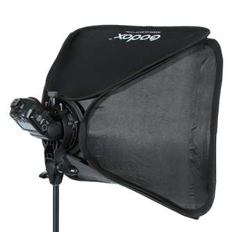 Piederumi kameru zibspuldzēm - Godox S-type Bracket Bowens + Softbox 80x80cm - быстрый заказ от производителя