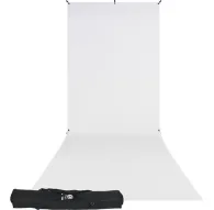 Комплект фона с держателями - Westcott X-Drop Wrinkle-Resistant Backdrop Kit - High-Key White Sweep (5 x 12) - быстрый заказ от Комплект фона с держателями - Westcott X-Drop Wrinkle-Resistant Backdrop Kit - High-Key White Sweep (5 x 12) - быстрый заказ от 