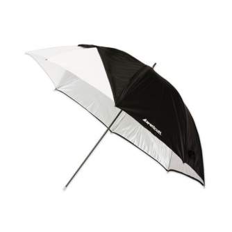 Umbrellas - Westcott 45"/114cm Optical White Satin with Removable Black Cover - quick order from manufacturer